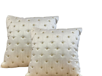 Dupioni Silk Star Cushion or Pillow Cover, Set of 2