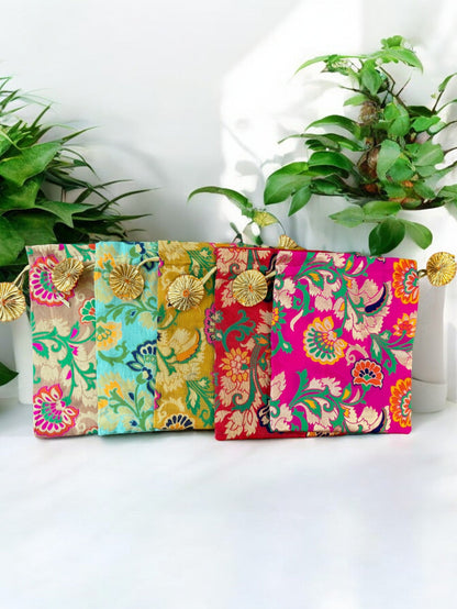 Banarasi Silk Potli, Set of 5