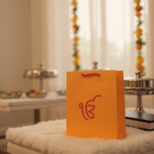 Ek Omkar Printed Paper Bag, Set of 10