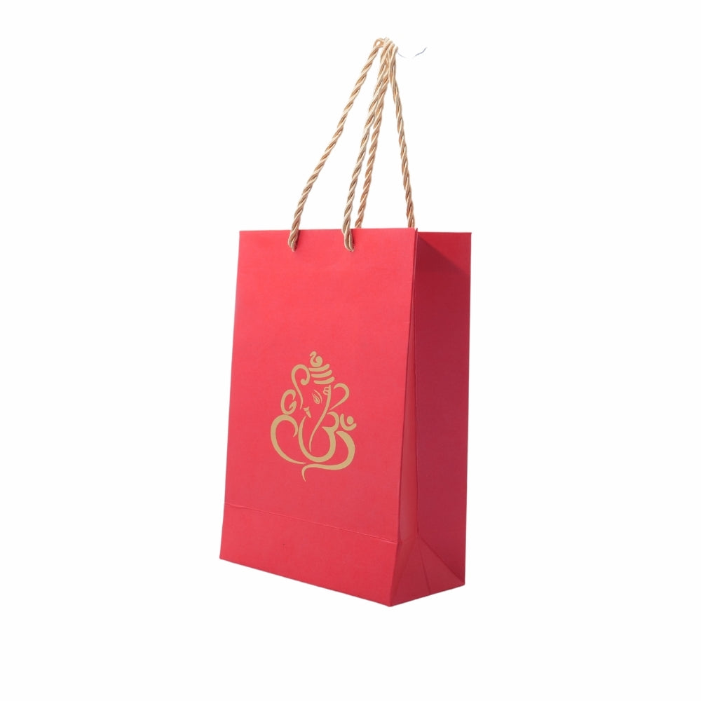 Ganesha / Ganpati Printed Paper Bag, Set of 10