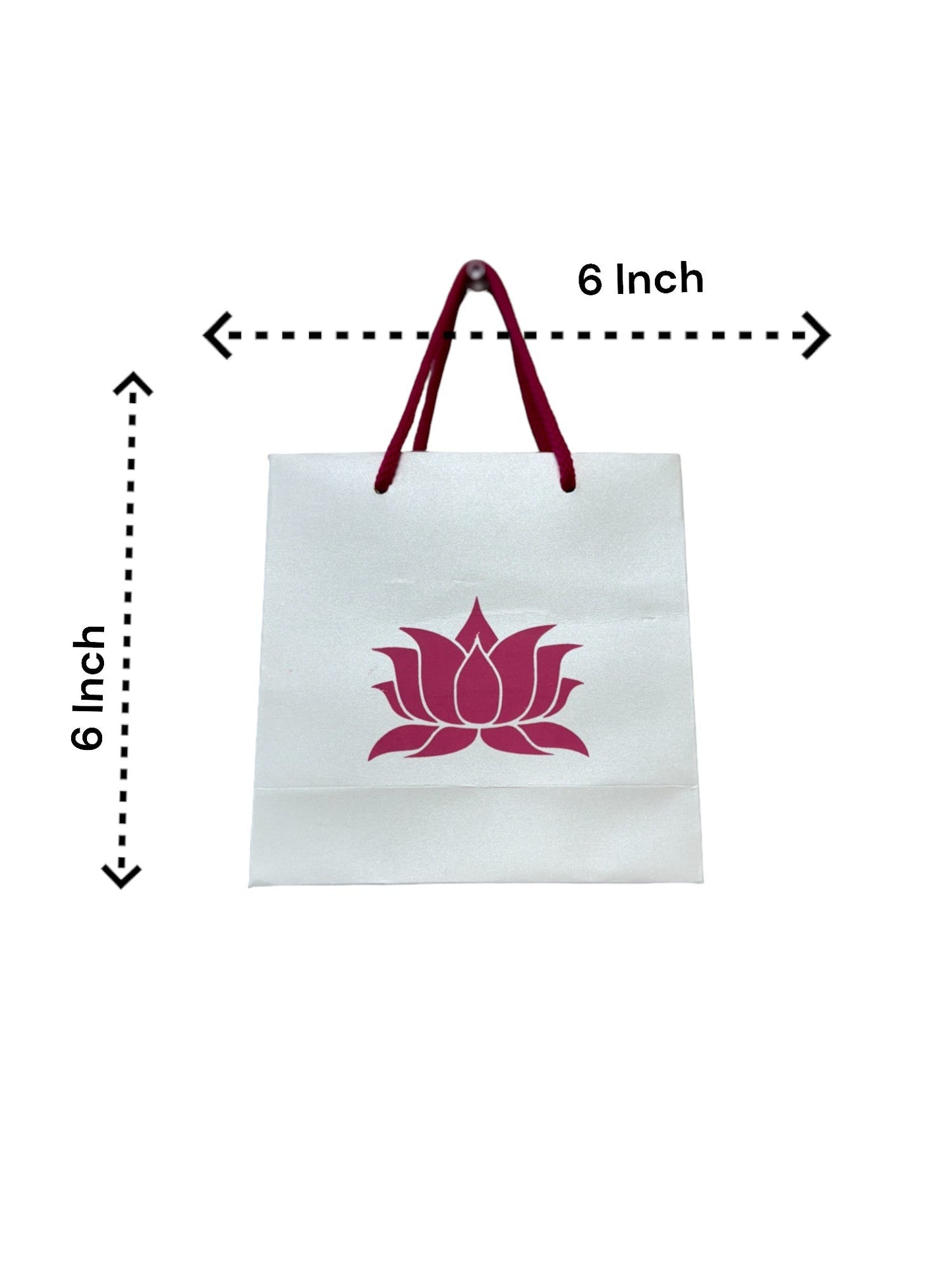 Lotus Paper Gift Bag Set - Dimensions