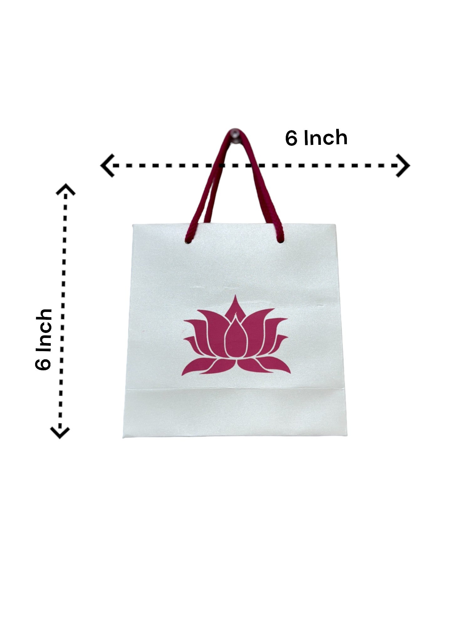 Lotus Paper Gift Bag Set - Dimensions