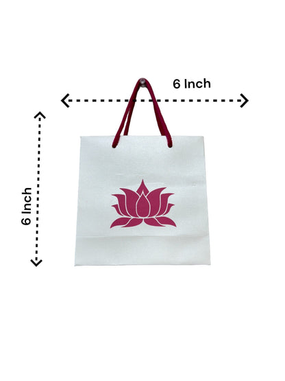 Lotus Paper Gift Bag Set - Dimensions