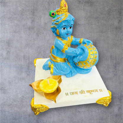 Laddu Gopal Ji on Marble Chowki