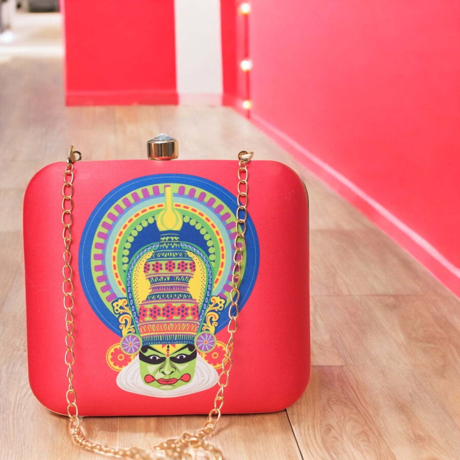 Box Clutch with Pacha Vesham Portrait