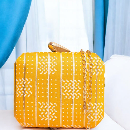 Exclusive Yellow Box Clutch