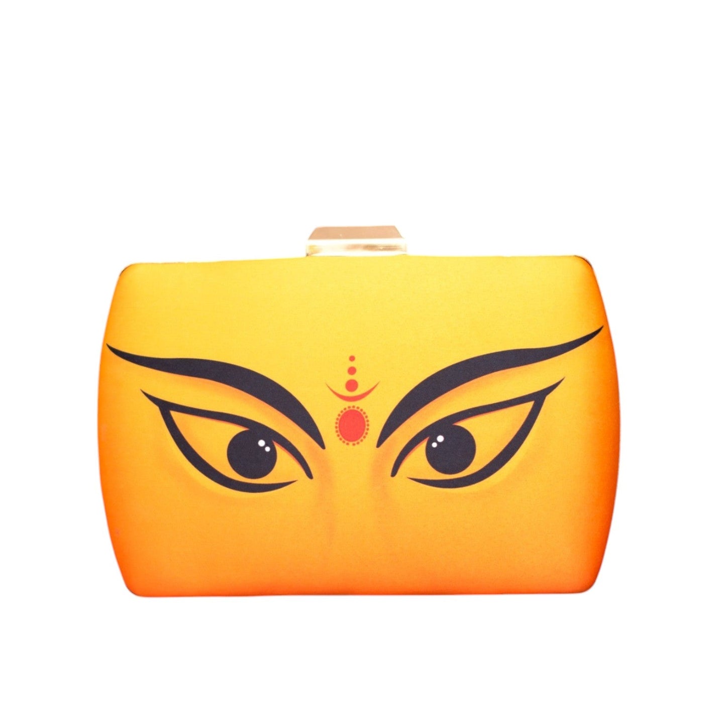 Trendy Clutch with Artistic Eyes Design