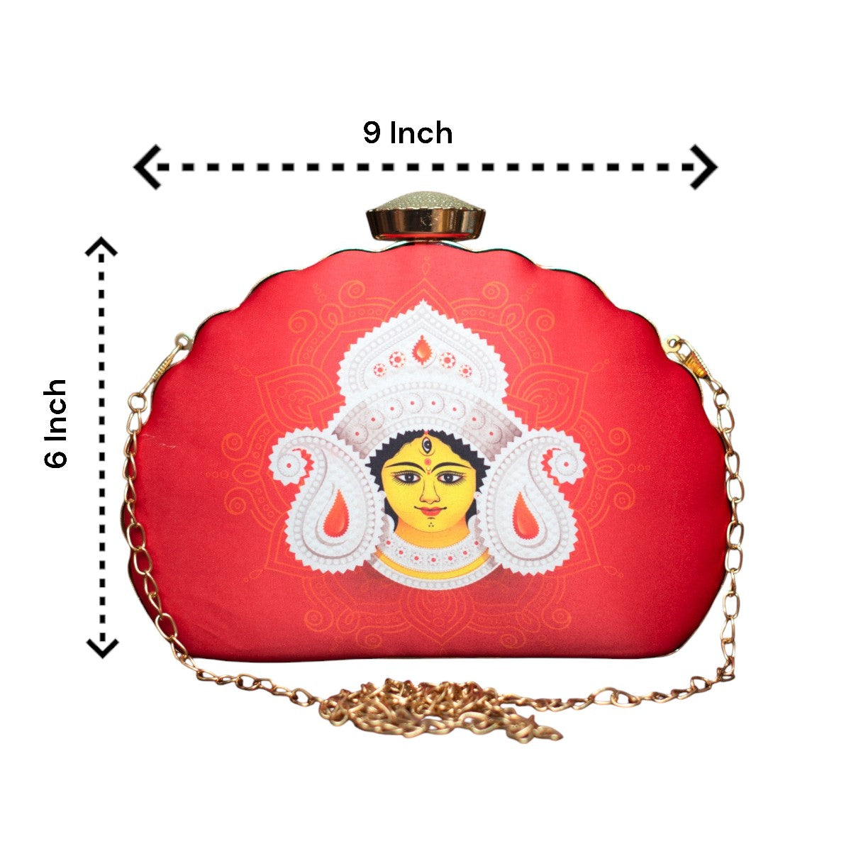 Maa Durga Clutch - Dimensions