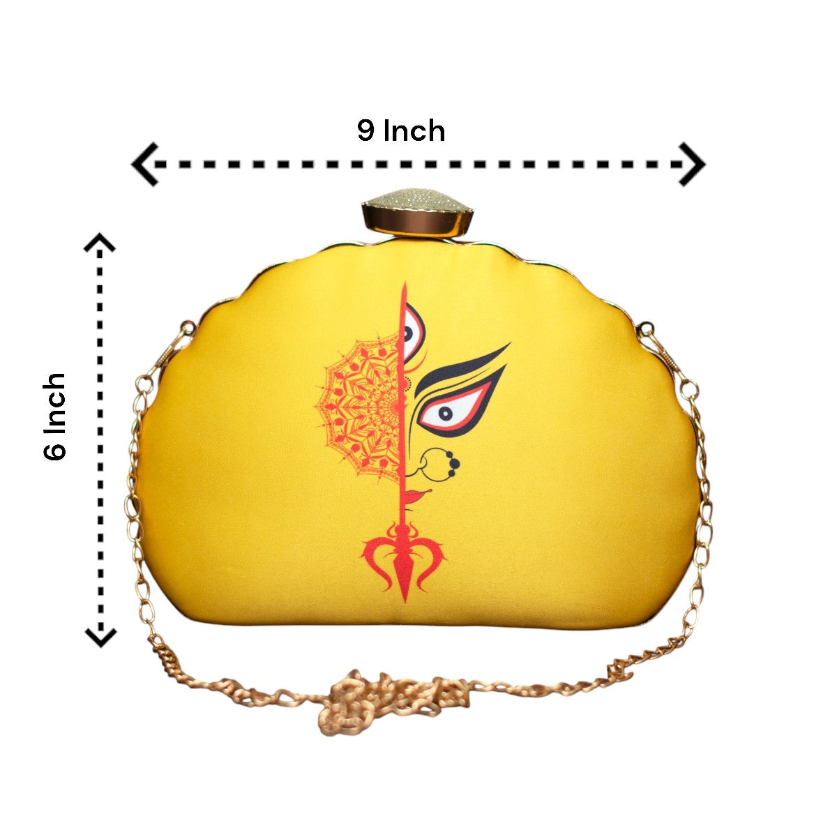 Exclusive Clutch with Durga Portrait