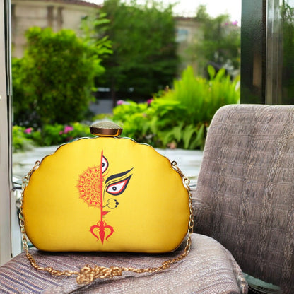 Exclusive Clutch with Durga Portrait