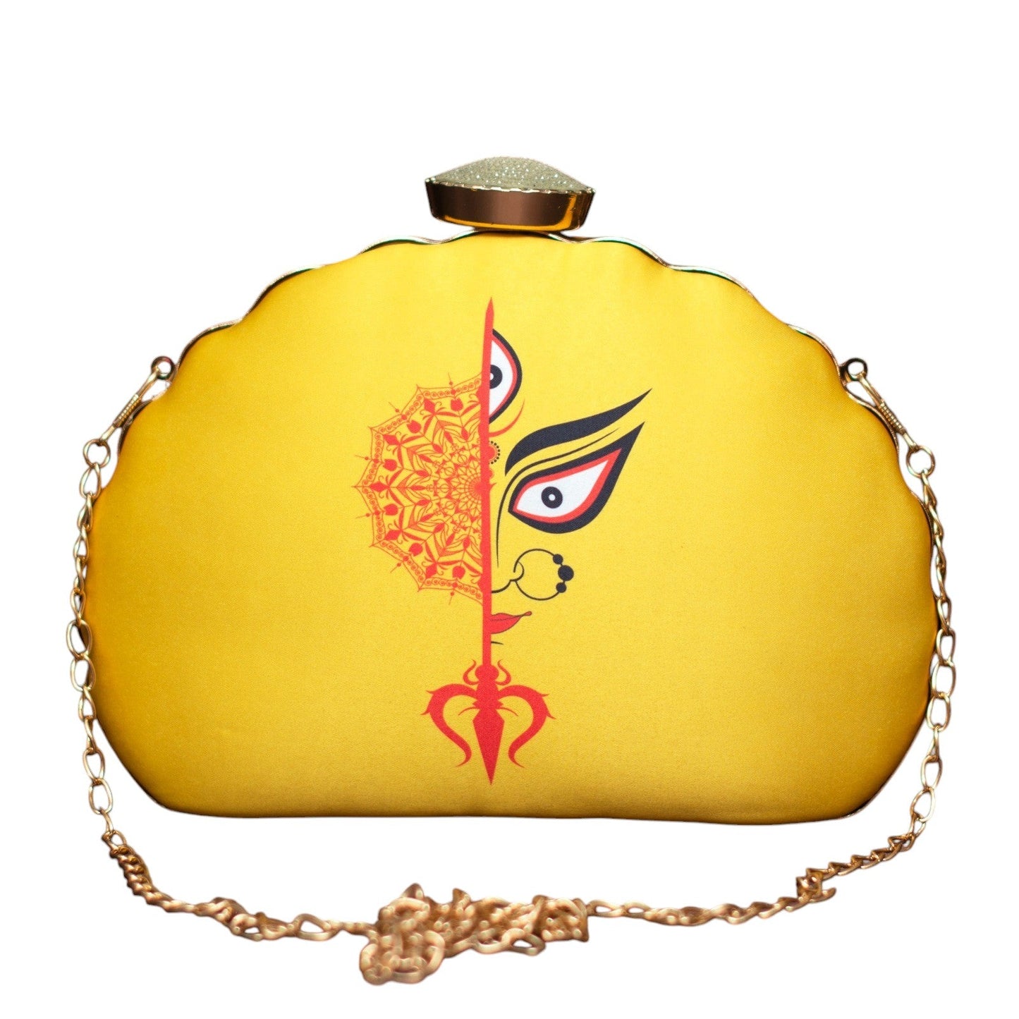 Exclusive Clutch with Durga Portrait