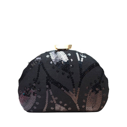 Indian Ethnic Designer Sequence Work Clutch with Unique Shape