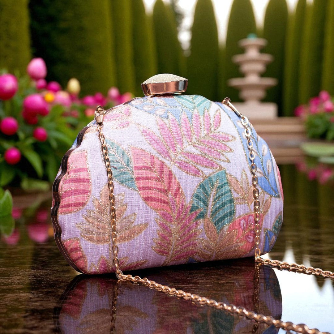 Exclusive Clutch with Leaf Design