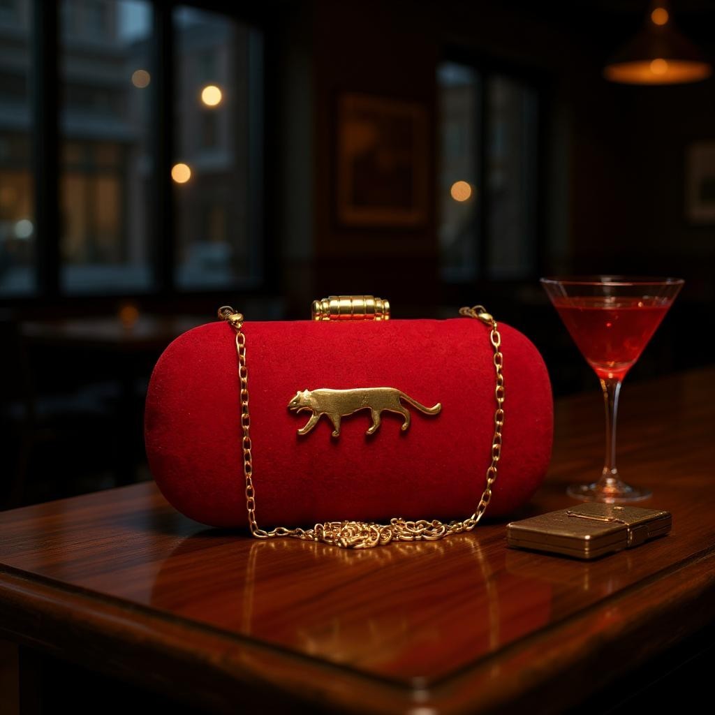 Exclusive Clutch with Jaguar Design