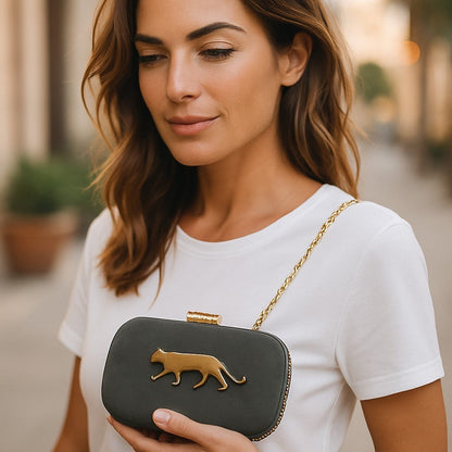 Exclusive Clutch with Jaguar Design