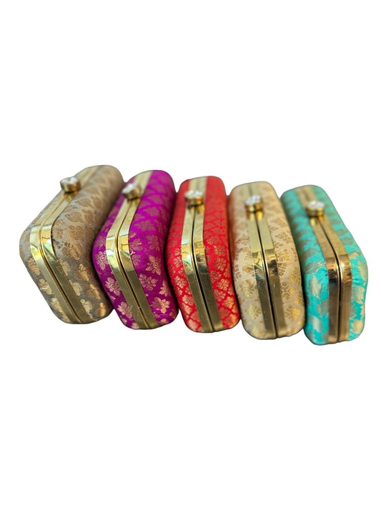 Banarsi Silk Clutch, Set of 5