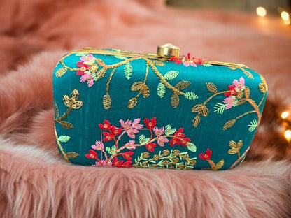 Embroidered Clutch