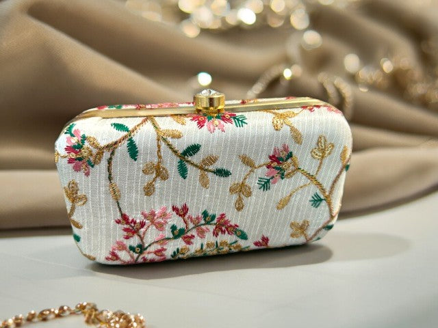 Embroidered Clutch