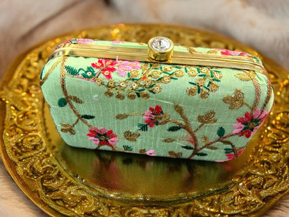 Embroidered Clutch