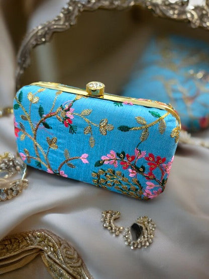 Embroidered Clutch