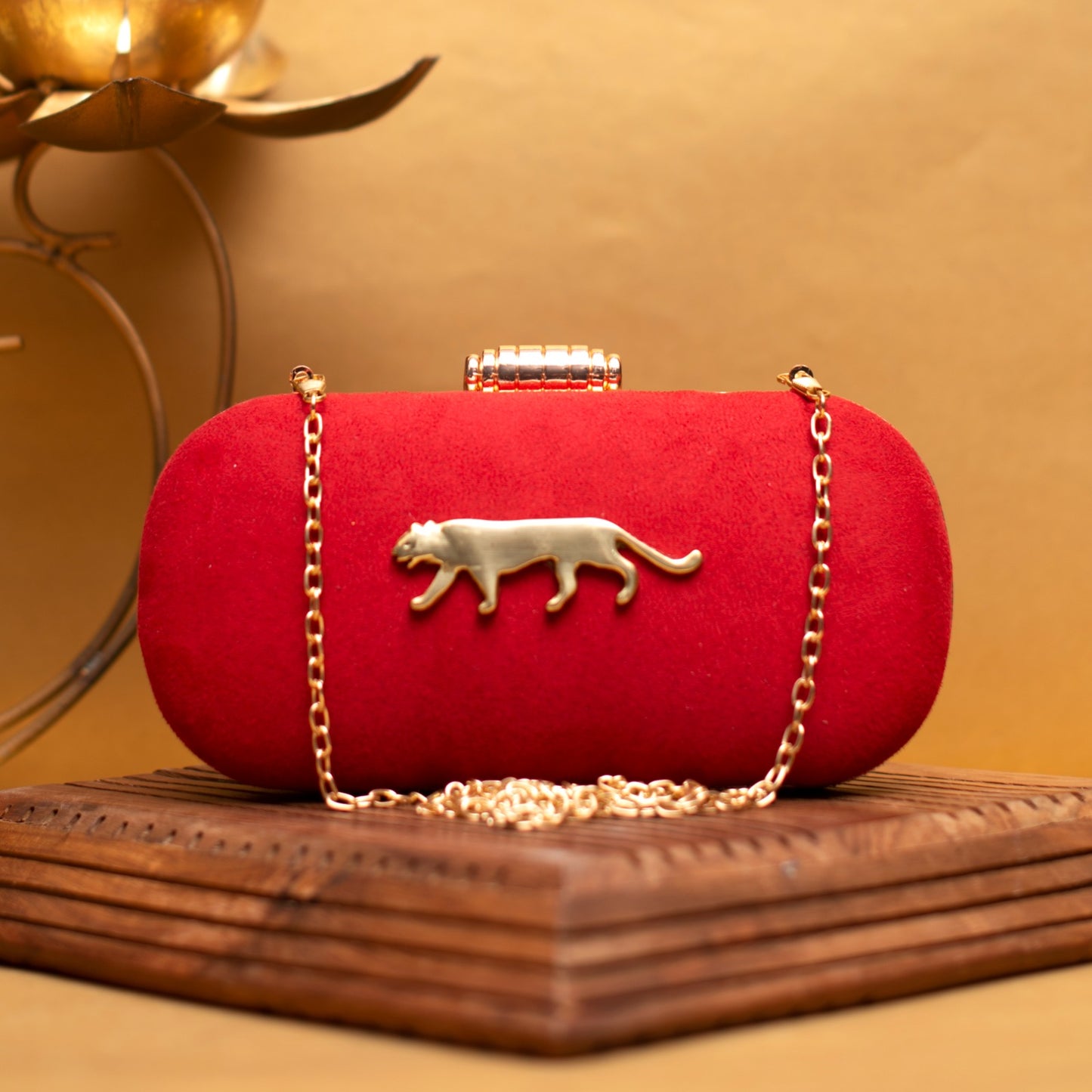 Exclusive Clutch with Jaguar Design