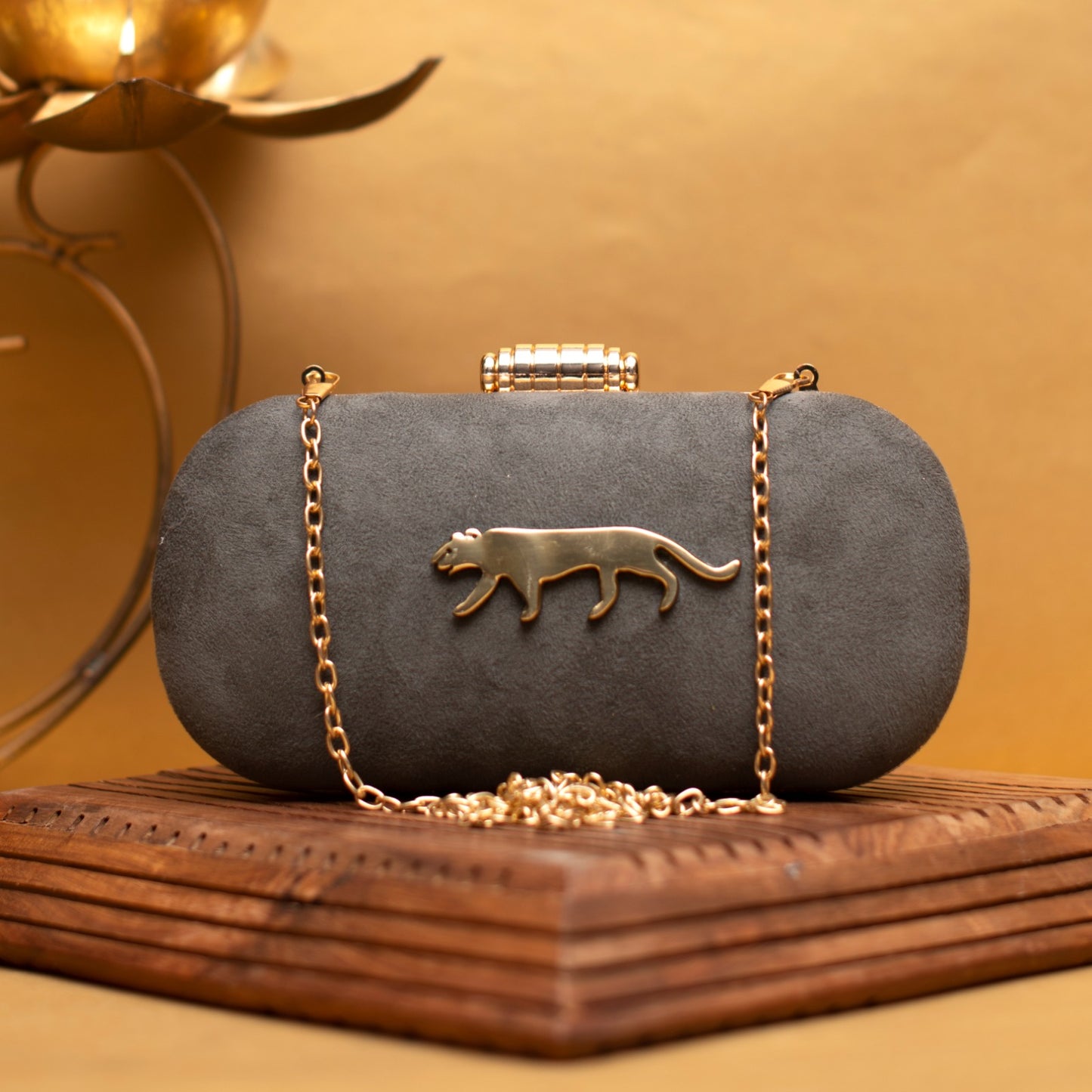 Exclusive Clutch with Jaguar Design