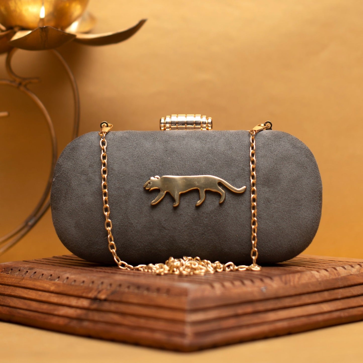Exclusive Clutch with Jaguar Design