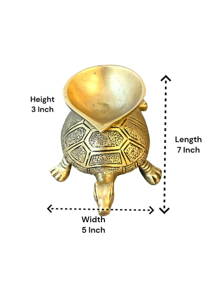 Plain Diya with Tortoise