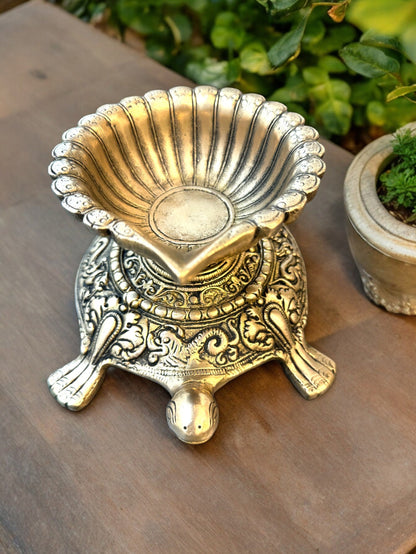 Designer Diya with Tortoise
