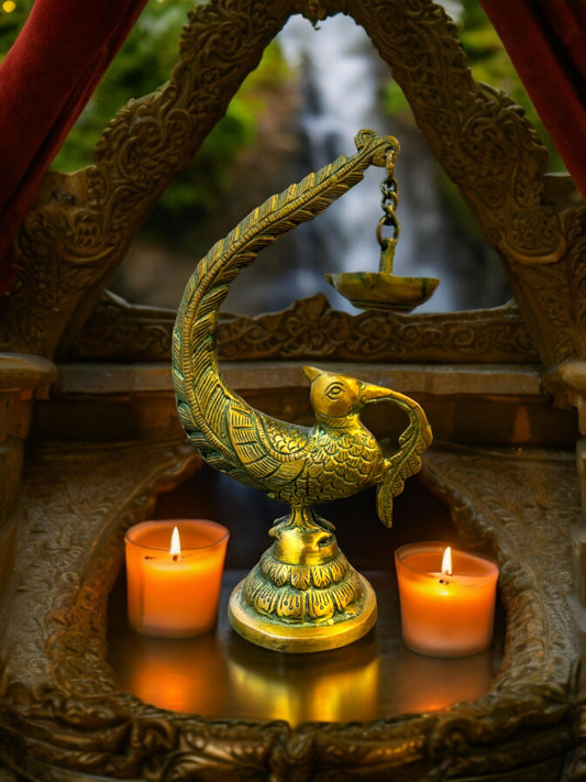 Peacock Diya