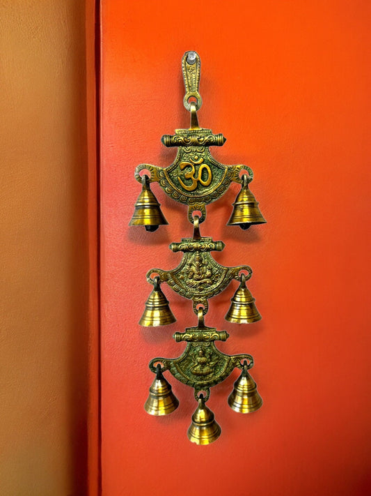 Om, Ganesha & Laxmi Hanging Bells