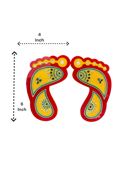 Laxmi Charan with Kundan Work