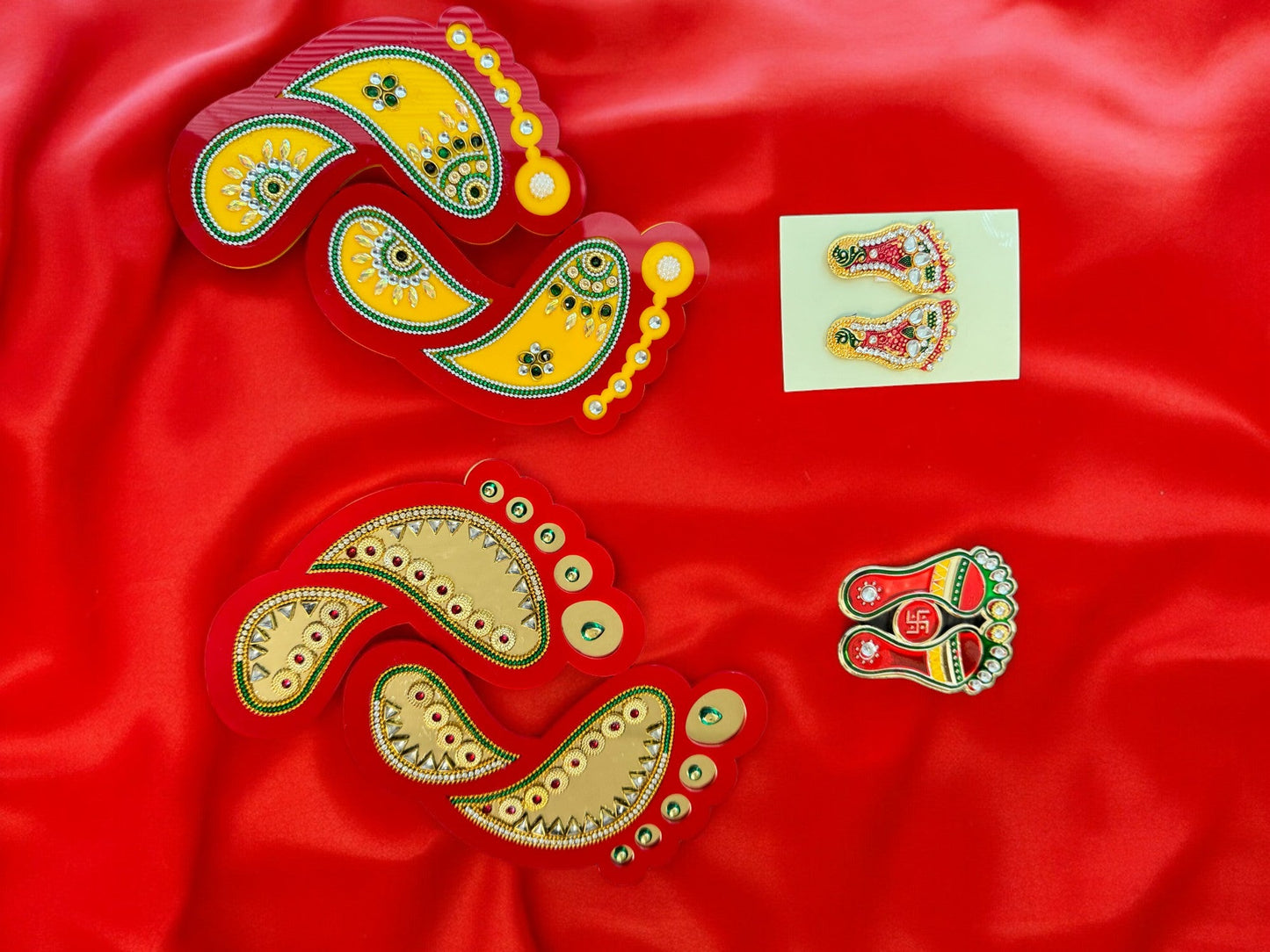 Laxmi Charan with Kundan Work