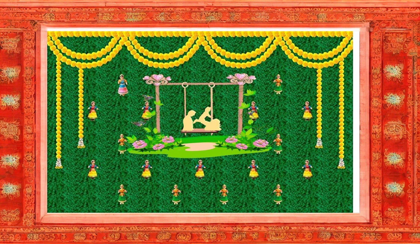 5x8 Feet Fabric Reusable Backdrop Banner for Baby shower (1128)