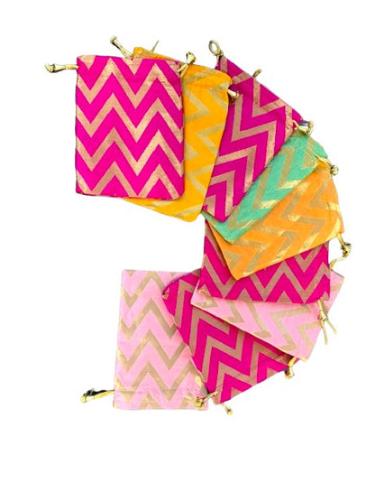 Small Silk Potli, Set of 9