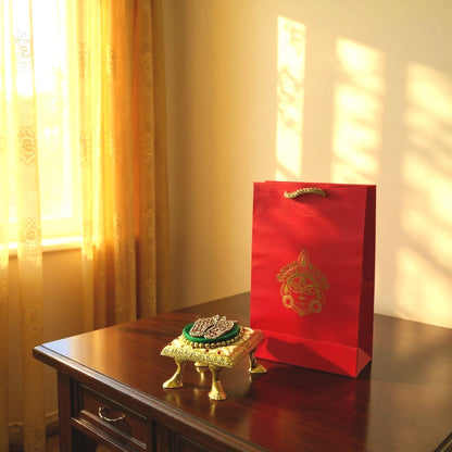 Ready to Give Combo of Laxmi Charan & Bajot in Durga Paper Bag