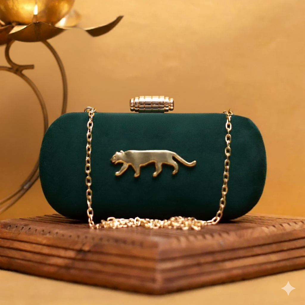 Exclusive Clutch with Jaguar Design