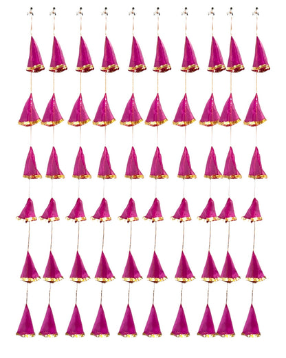 Net Fabric and Gota Lari, Set of 10
