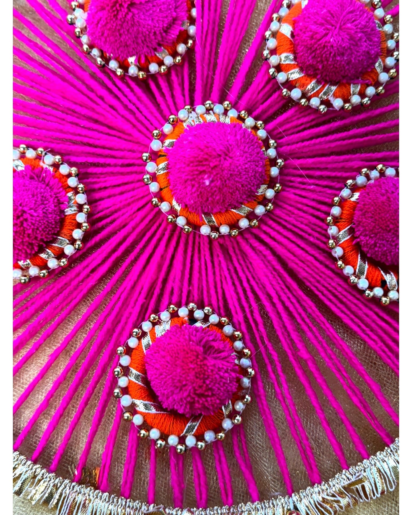 Woolen Ring with Tassels, Set of 2