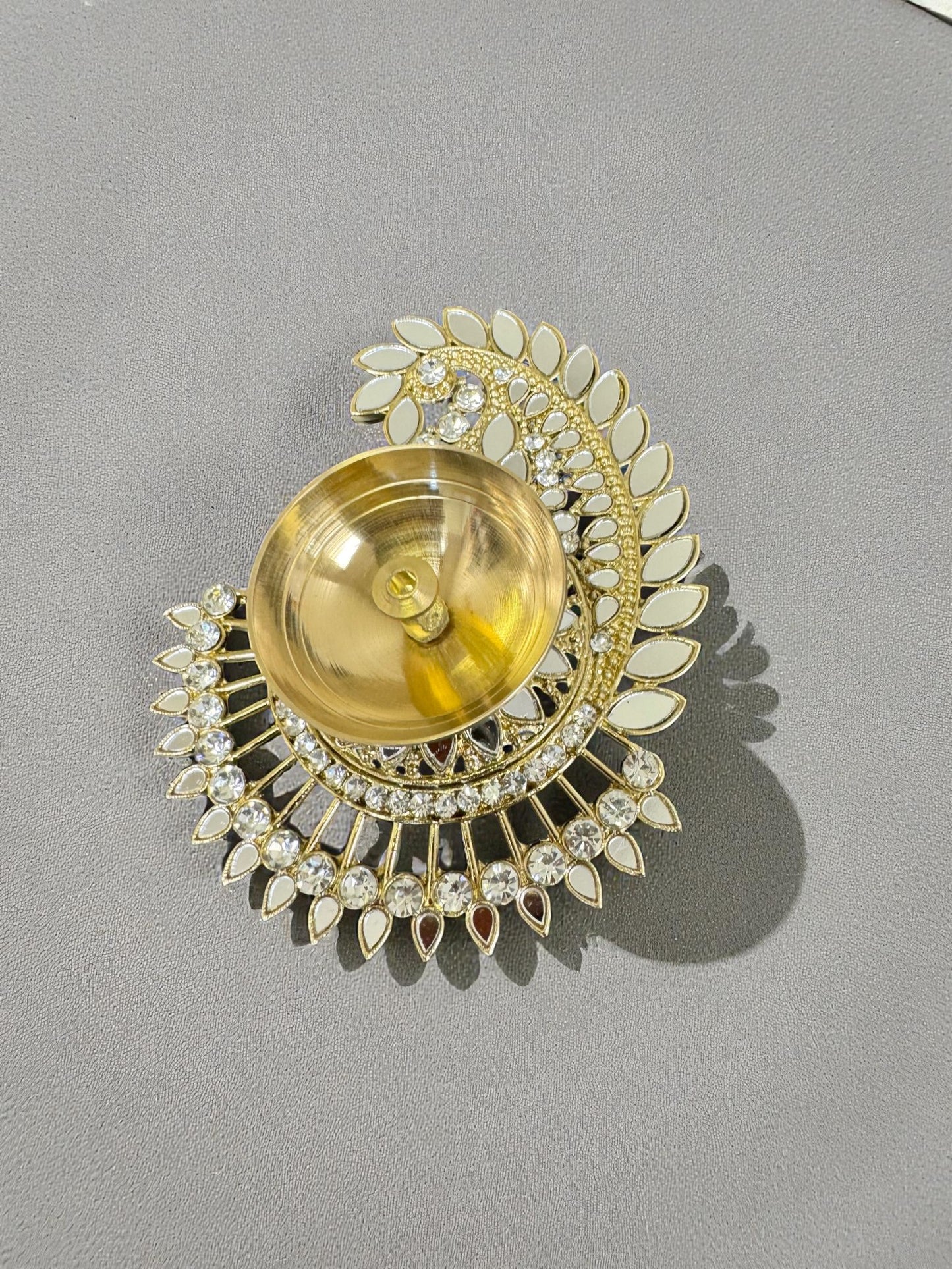 Mirror Akhand Diya's in Different Shape