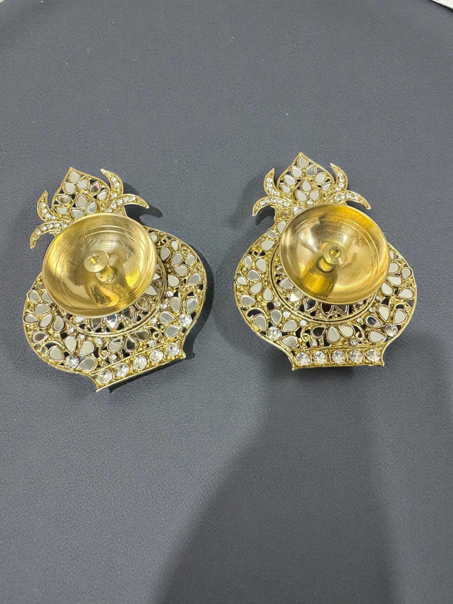 Mirror Akhand Diya's in Different Shape