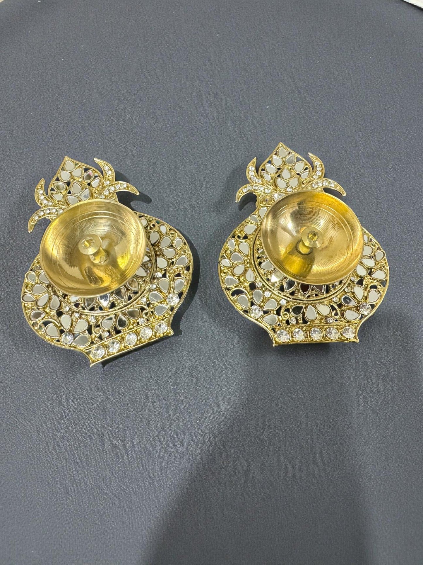 Mirror Akhand Diya's in Different Shapes