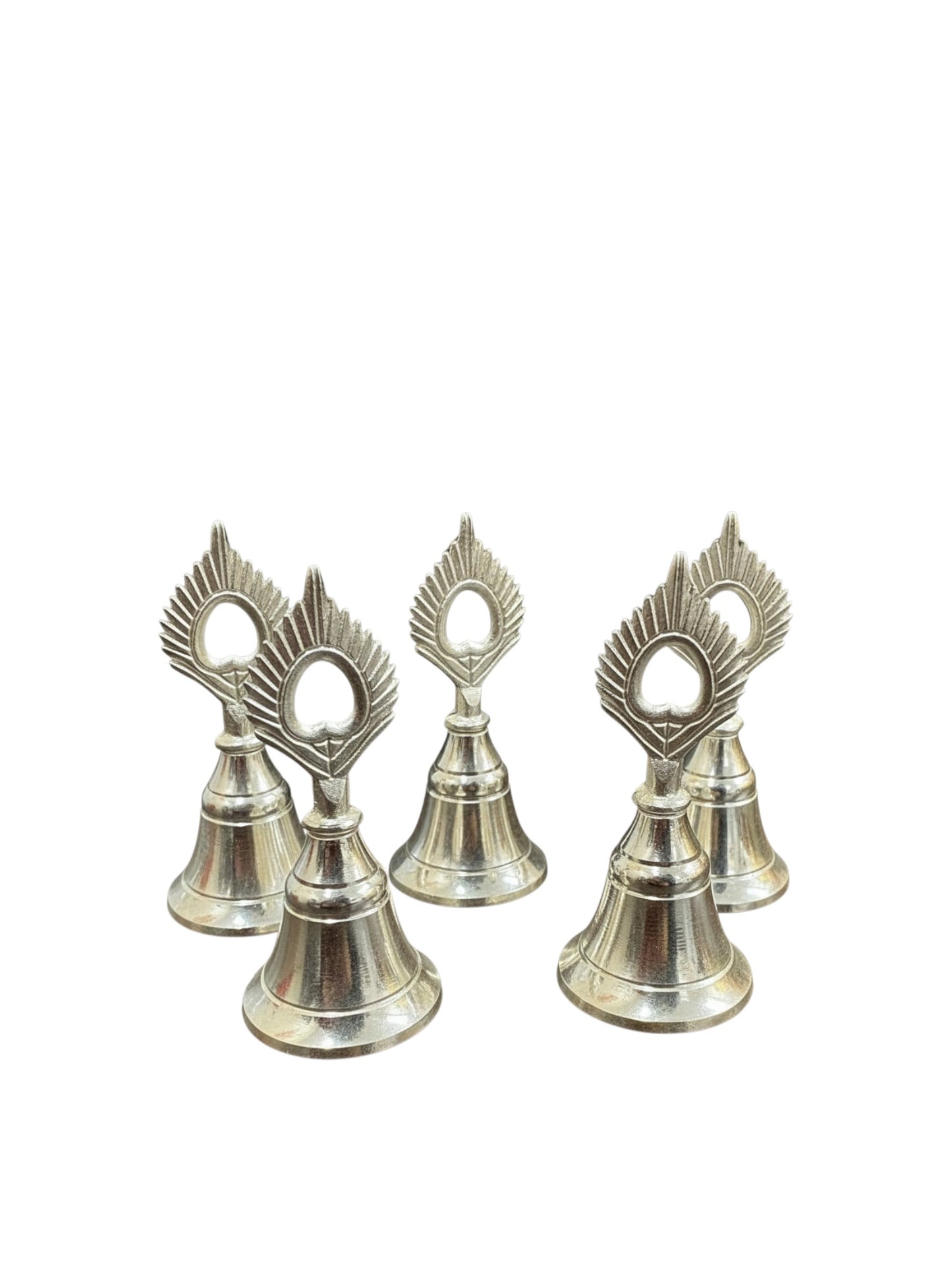 3" German Silver Bell for Puja - Affordable Diwali Return Gift/ Puja Return Gift