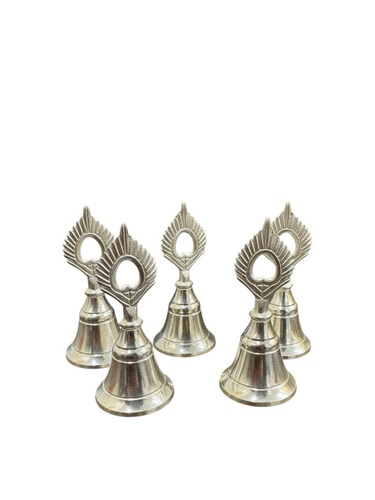 3" German Silver Bell for Puja - Affordable Diwali Return Gift/ Puja Return Gift