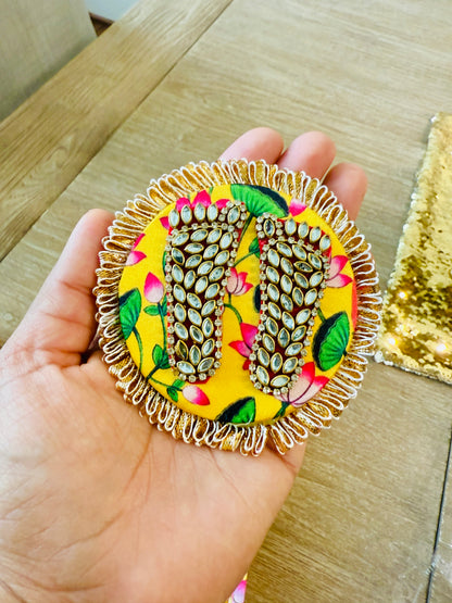 Laxmi Charan with Lotus Print Gift Box