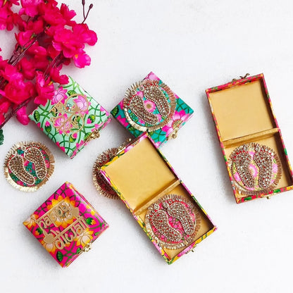 Laxmi Charan with Lotus Print Gift Box