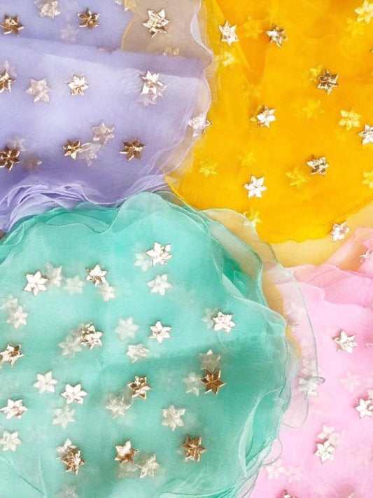 Tissue Open Potli with Star Design - Assorted