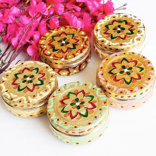 Minakari Thali / Minakari Stainless Steel Box - Housewarming Gift/Hostess Gift