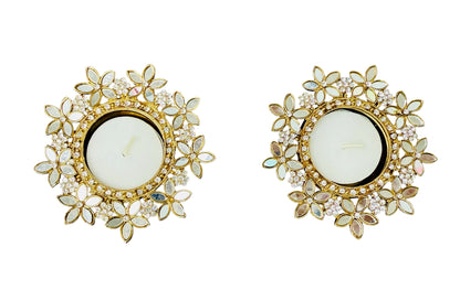 Set of 2 Mirror Diya - Beautiful Return Gifts for Any Occasion - Diwali Gifts