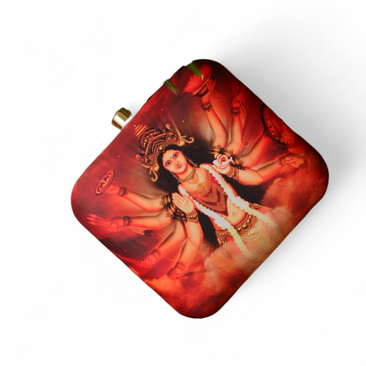 Maa Durga Printed Clutch